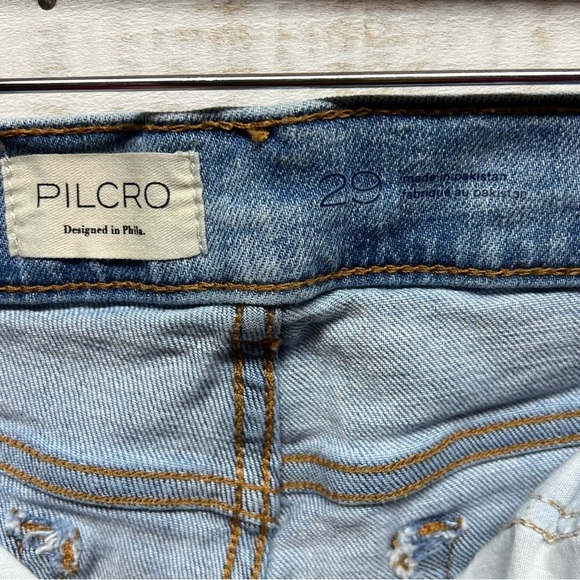Pilcro‎ Jeans Womens 29 Blue Tapered Ankle Stretch Denim Pockets - Picture 7 of 12
